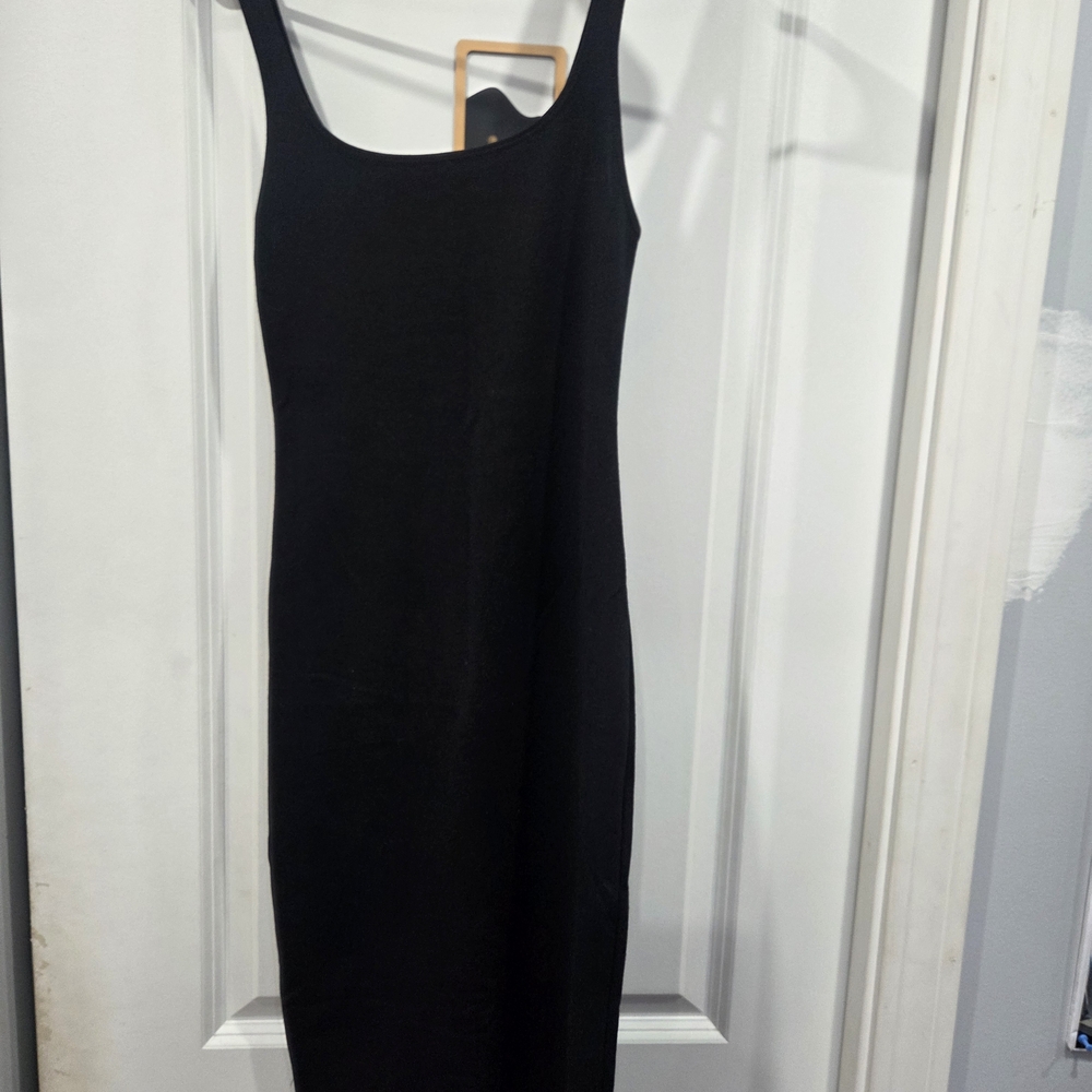 Zara Classic Black Midi Dress